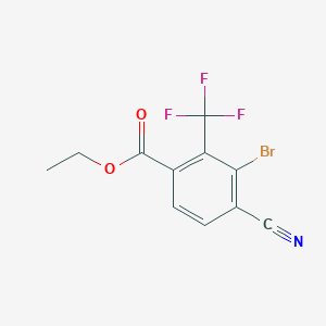 Ethyl 3-bromo-4-cyano-2-(trifluoromethyl)benzoate