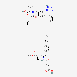 molecular formula C48H58N6O8 B14138685 Sacubitril valsartan CAS No. 1360873-85-3