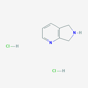 molecular formula C7H10Cl2N2 B141387 6,7-二氢-5H-吡咯并[3,4-b]吡啶二盐酸盐 CAS No. 147740-02-1