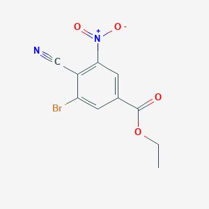 Ethyl 3-bromo-4-cyano-5-nitrobenzoate