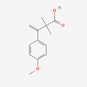 3-(4-Methoxyphenyl)-2,2-dimethylbut-3-enoic acid