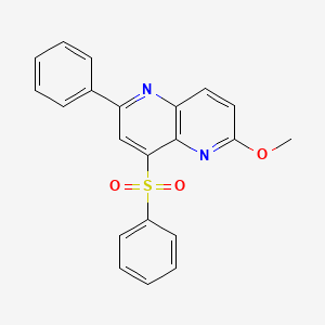 4-(Benzenesulfonyl)-6-methoxy-2-phenyl-1,5-naphthyridine