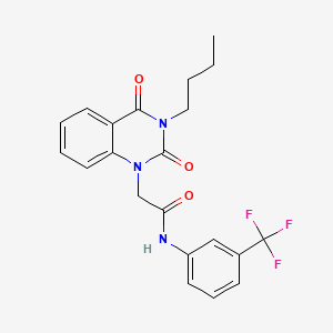 3-Butyl-3,4-dihydro-2,4-dioxo-N-[3-(trifluoromethyl)phenyl]-1(2H)-quinazolineacetamide