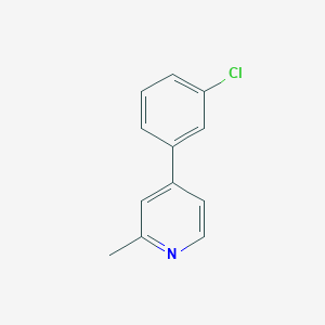 4-(3-Chlorophenyl)-2-methylpyridine