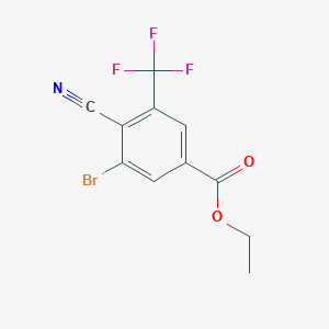 Ethyl 3-bromo-4-cyano-5-(trifluoromethyl)benzoate