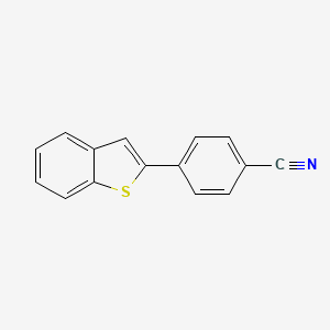 molecular formula C15H9NS B14138872 4-(1-Benzothiophen-2-yl)benzonitrile 