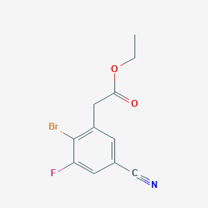 Ethyl 2-bromo-5-cyano-3-fluorophenylacetate