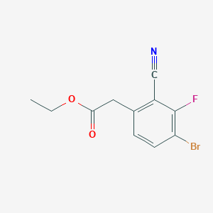 Ethyl 4-bromo-2-cyano-3-fluorophenylacetate