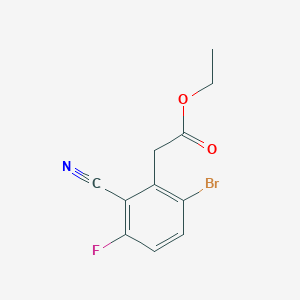 Ethyl 6-bromo-2-cyano-3-fluorophenylacetate