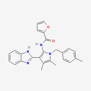 N-[3-(1H-benzimidazol-2-yl)-4,5-dimethyl-1-(4-methylbenzyl)-1H-pyrrol-2-yl]furan-2-carboxamide