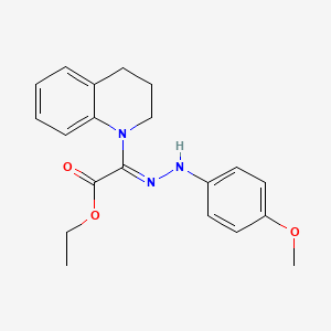 ethyl (2Z)-3,4-dihydroquinolin-1(2H)-yl[2-(4-methoxyphenyl)hydrazinylidene]ethanoate