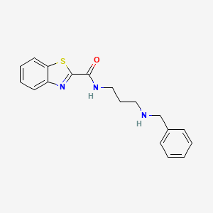 N-[3-(benzylamino)propyl]-1,3-benzothiazole-2-carboxamide