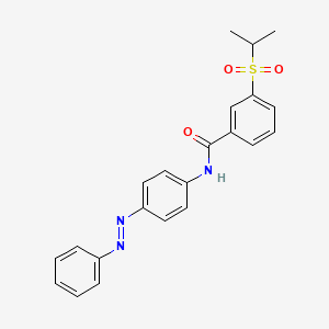 (E)-3-(isopropylsulfonyl)-N-(4-(phenyldiazenyl)phenyl)benzamide