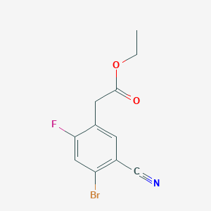 Ethyl 4-bromo-5-cyano-2-fluorophenylacetate