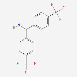 {Bis[4-(trifluoromethyl)phenyl]methyl}(methyl)amine