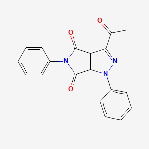 3-acetyl-1,5-diphenyl-3a,6a-dihydropyrrolo[3,4-c]pyrazole-4,6(1H,5H)-dione