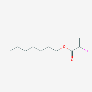 Heptyl 2-iodopropanoate