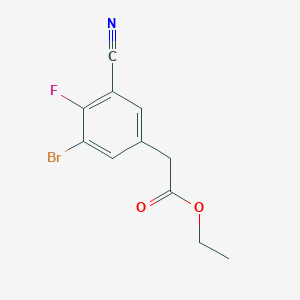 Ethyl 3-bromo-5-cyano-4-fluorophenylacetate