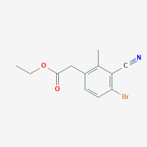 Ethyl 4-bromo-3-cyano-2-methylphenylacetate