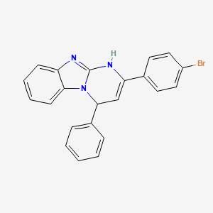 1,4-Dihydro-2-(4-bromophenyl)-4-phenylpyrimido(1,2-a)benzimidazole