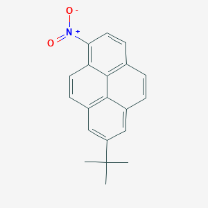 molecular formula C20H17NO2 B14139490 Pyrene, 7-(1,1-dimethylethyl)-1-nitro- CAS No. 88829-61-2