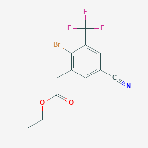 Ethyl 2-bromo-5-cyano-3-(trifluoromethyl)phenylacetate