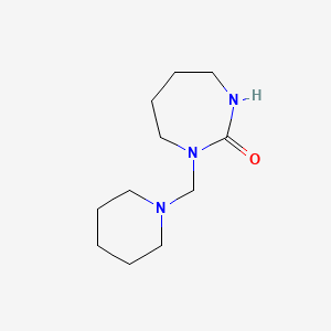 1-[(Piperidin-1-yl)methyl]-1,3-diazepan-2-one