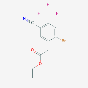 Ethyl 2-bromo-5-cyano-4-(trifluoromethyl)phenylacetate