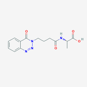 (2S)-2-[4-(4-oxo-1,2,3-benzotriazin-3-yl)butanoylamino]propanoic acid