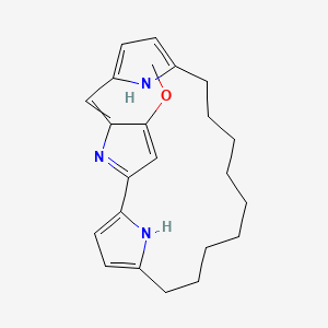 molecular formula C23H29N3O B14139562 4-Methoxy-23,24,25-triazatetracyclo[18.2.1.12,5.17,10]pentacosa-1(22),2(25),3,5,7,9,20-heptaene 