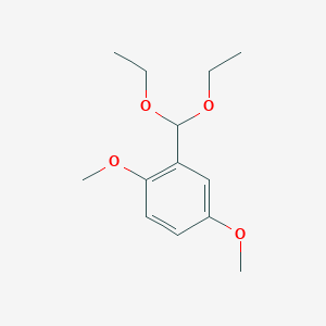 molecular formula C13H20O4 B14139629 2-Diethoxymethyl-1,4-dimethoxybenzene CAS No. 1443348-11-5