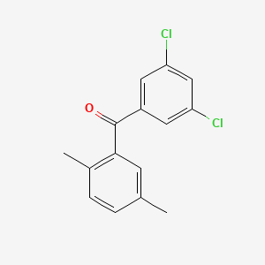 molecular formula C15H12Cl2O B14139648 Methanone, (3,5-dichlorophenyl)(2,5-dimethylphenyl)- CAS No. 1097016-70-0