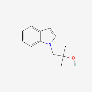 molecular formula C12H15NO B14139672 1-(1H-Indol-1-yl)-2-methylpropan-2-ol 