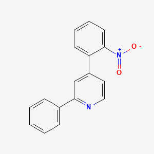 molecular formula C17H12N2O2 B14139690 4-(2-Nitrophenyl)-2-phenylpyridine 