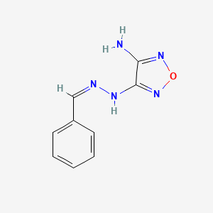 4-[(2Z)-2-benzylidenehydrazinyl]-1,2,5-oxadiazol-3-amine