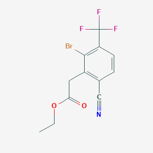 Ethyl 2-bromo-6-cyano-3-(trifluoromethyl)phenylacetate