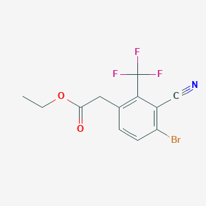 Ethyl 4-bromo-3-cyano-2-(trifluoromethyl)phenylacetate