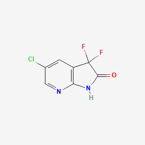 5-Chloro-3,3-difluoro-1,3-dihydro-2H-pyrrolo[2,3-B]pyridin-2-one