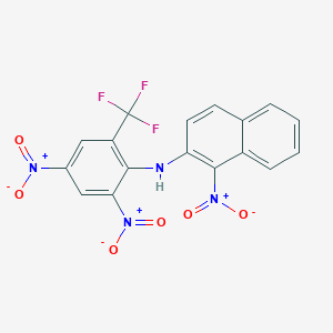 N-[2,4-Dinitro-6-(trifluoromethyl)phenyl]-1-nitronaphthalen-2-amine