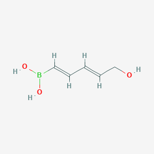 molecular formula C5H9BO3 B14139827 ((1E,3E)-5-Hydroxypenta-1,3-dien-1-yl)boronic acid CAS No. 163395-62-8