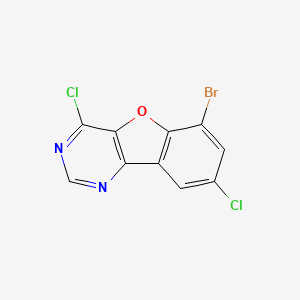 molecular formula C10H3BrCl2N2O B1413985 6-溴-4,8-二氯[1]苯并呋喃[3,2-d]嘧啶 CAS No. 2251053-04-8