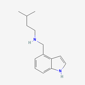 N-(3-Methylbutyl)-1H-indole-4-methanamine