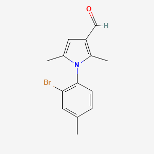 1-(2-Bromo-4-methylphenyl)-2,5-dimethyl-1H-pyrrole-3-carbaldehyde