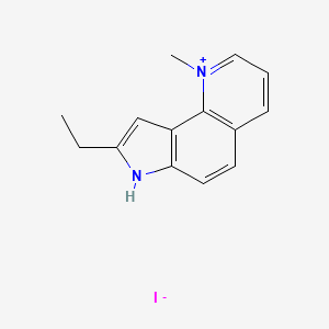 8-Ethyl-1-methyl-7H-pyrrolo[2,3-H]quinolin-1-ium iodide