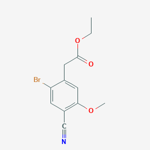 Ethyl 2-bromo-4-cyano-5-methoxyphenylacetate