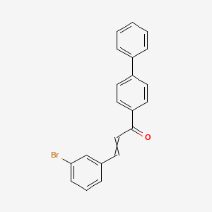 molecular formula C21H15BrO B14140088 1-[1,1a(2)-Biphenyl]-4-yl-3-(3-bromophenyl)-2-propen-1-one CAS No. 77153-28-7