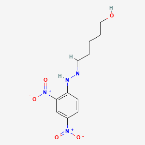 molecular formula C11H14N4O5 B14140092 Pentanal, 5-hydroxy-, (2,4-dinitrophenyl)hydrazone CAS No. 3638-33-3