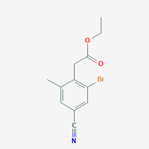 Ethyl 2-bromo-4-cyano-6-methylphenylacetate