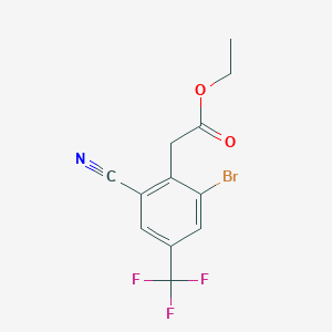 Ethyl 2-bromo-6-cyano-4-(trifluoromethyl)phenylacetate
