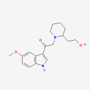 2-[2-(2-hydroxyethyl)piperidin-1-yl]-1-(5-methoxy-1H-indol-3-yl)ethanone